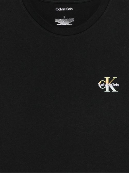 T-shirt uomo mezza manica Calvin Klein nera Calvin Klein | LV00NM3022UB1